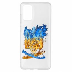 Чехол для Samsung S20+ Горящий гербу Украины - PrintSalon