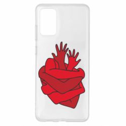 Чехол для Samsung S20+ Heart out of hands - PrintSalon