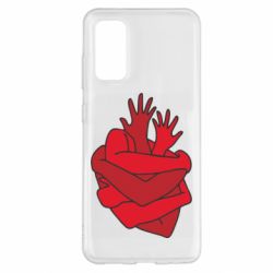 Чехол для Samsung S20 Heart out of hands - PrintSalon