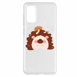 Чехол для Samsung S20 Hedgehog with mushrooms - PrintSalon