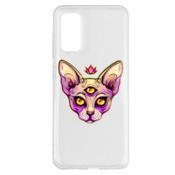 Чехол для Samsung S20 Котик сфинкс розовый - PrintSalon