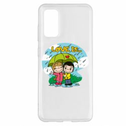 Чехол для Samsung S20 Love is ... in the rain - PrintSalon