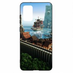 Чехол для Samsung S20+ Minecraft beautiful town - PrintSalon
