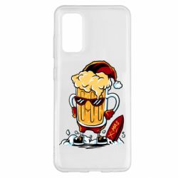 Чехол для Samsung S20 New Year's beer - PrintSalon
