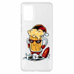 Чехол для Samsung S20+ New Year's beer - PrintSalon