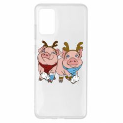Чехол для Samsung S20+ Pigs - PrintSalon