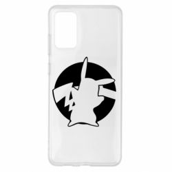 Чехол для Samsung S20+ Pikachu silhouette - PrintSalon