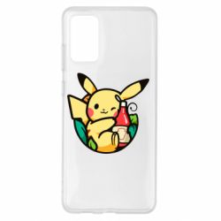 Чехол для Samsung S20+ Pikachu with ketchup - PrintSalon