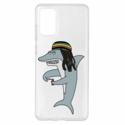 Чехол для Samsung S20+ Shark Rastaman - PrintSalon