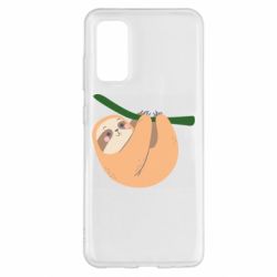 Чехол для Samsung S20 Sloth on a branch - PrintSalon