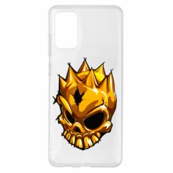 Чехол для Samsung S20+ Standoff - Gold Skull - PrintSalon