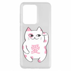 Чехол для Samsung S20 Ultra Cat and hieroglyphs - PrintSalon