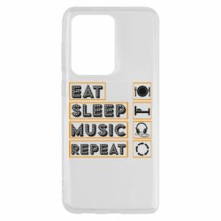 Чехол для Samsung S20 Ultra Eat sleep dj repeat. - PrintSalon