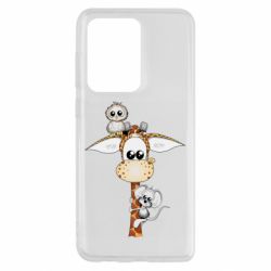 Чехол для Samsung S20 Ultra Giraffe Owl and Mouse - PrintSalon