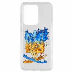 Чехол для Samsung S20 Ultra Горящий гербу Украины - PrintSalon