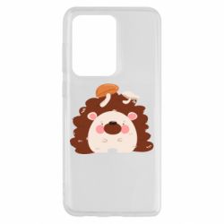 Чехол для Samsung S20 Ultra Hedgehog with mushrooms - PrintSalon