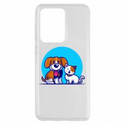 Чехол для Samsung S20 Ultra Собачка и котик - PrintSalon