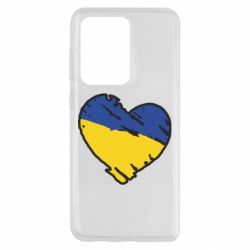 Чехол для Samsung S20 Ultra Украина сердце с царапинами - PrintSalon