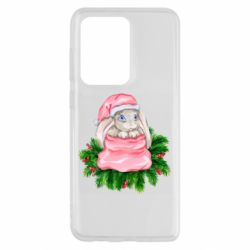Чехол для Samsung S20 Ultra Заяц Новогодний - PrintSalon