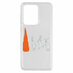 Чехол для Samsung S20 Ultra Зайцы возле морковки - PrintSalon