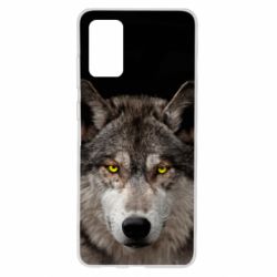 Чохол для Samsung S20+ Wolf with yellow eyes - PrintSalon