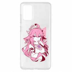 Чехол для Samsung S20+ Yae Miko portrait - PrintSalon