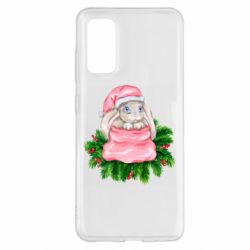 Чехол для Samsung S20 Заяц Новогодний - PrintSalon