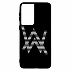 Чехол для Samsung S21 Alan Walker logo stripes - PrintSalon