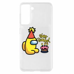 Чохол для Samsung S21 Among Us Happy Birthday - PrintSalon