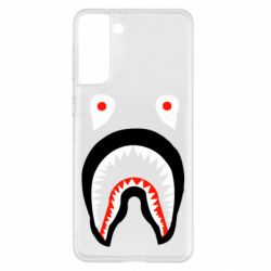 Чехол для Samsung S21+ Bape shark logo - PrintSalon