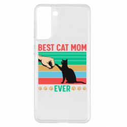 Чехол для Samsung S21+ Best cat mom ever - PrintSalon