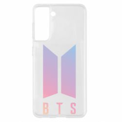 Чехол для Samsung S21 BTS gradient logo - PrintSalon