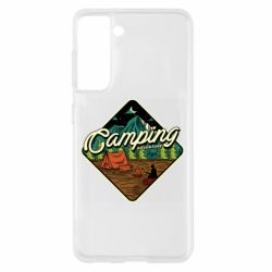 Чехол для Samsung S21 Camping and forest - PrintSalon