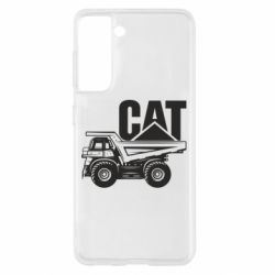 Чехол для Samsung S21 CAT logo and truck - PrintSalon