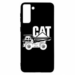 Чехол для Samsung S21+ CAT logo and truck - PrintSalon