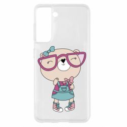 Чехол для Samsung S21 Cute bear - PrintSalon