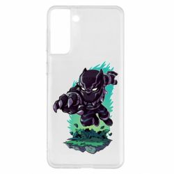 Чехол для Samsung S21+ Cute Black panther - PrintSalon
