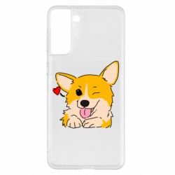 Чехол для Samsung S21+ Cute Corgi Puppy - PrintSalon