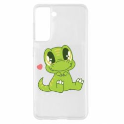 Чехол для Samsung S21 Cute dinosaur - PrintSalon