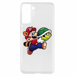 Чехол для Samsung S21+ Cute Mario with turtle - PrintSalon