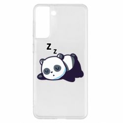 Чехол для Samsung S21+ Cute panda sleeping - PrintSalon