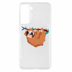 Чехол для Samsung S21 Cute sloth - PrintSalon