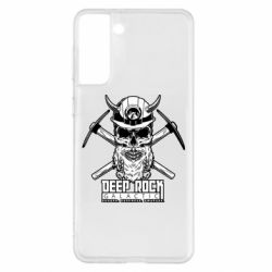 Чехол для Samsung S21+ Deep Rock Galactic skull - PrintSalon