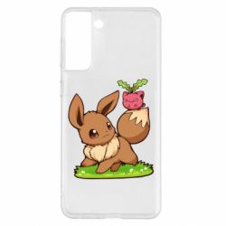 Чохол для Samsung S21+ Eevee with Hoppip - PrintSalon