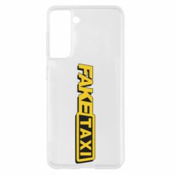 Чехол для Samsung S21 Fake taxi logo 2 - PrintSalon