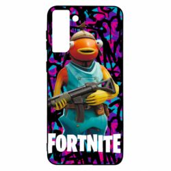 Чехол для Samsung S21+ Fishstick With A Gun - PrintSalon