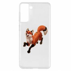Чехол для Samsung S21+ Fox in flight - PrintSalon