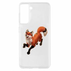Чехол для Samsung S21 Fox in flight - PrintSalon