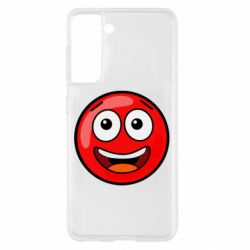 Чехол для Samsung S21 Funny Red Ball - PrintSalon
