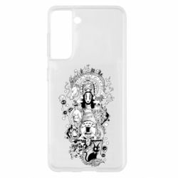 Чехол для Samsung S21 Герои Хаяо Миядзаки - PrintSalon
